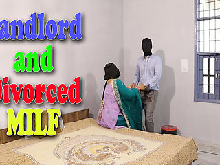 Divorced Chubby Indian MILF Share Her Pussy with Landlord for Rent and Security