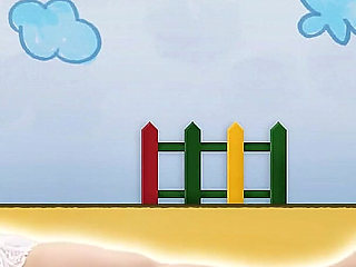 Miss Squid Exercises in White Lingerie