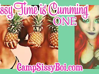 Sissy time is spunking one