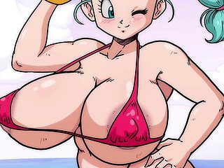 Bulma's adventure to find the dragon balls with the luxurious Bulma from Dragon Ball
