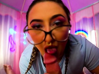 Chubby Tattooed Babe Nina In Hot POV Scene