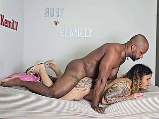 Tattooed Eliane Furacaox Flexes Big Butt Taking Marcio Baianos Cum Flush After Flush