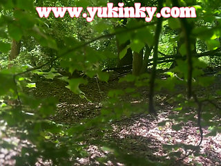 I Surprise This Voyeur - Amateur French Alt Hairy Redhead JOI Exhib Soft Dom Masturbation Forest