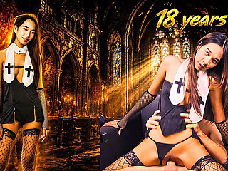 Innocent Little Nun Was Begging for This Bwc