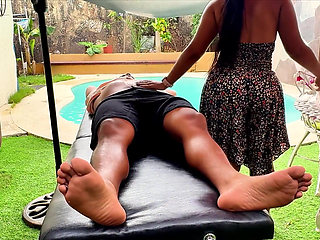 Tricked by Horny Stepmother, Massage with Happy Ending
