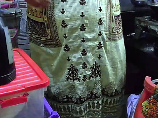 Indian Desi BBW Housewife Cocking in Kitchen & Neighbor Come & Anal Fuck Her When Her Husband Leave