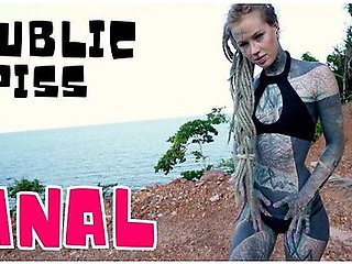Outdoor Anal Dildo Masturbation Until I Pee