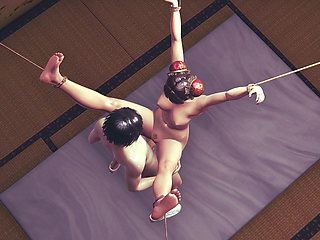 Hatano Miwa Oil Fuck - Big Ass Lifted for Intense Side-Fuck - Virgin Pussy Filled with Cum Japanese 3D Hentai