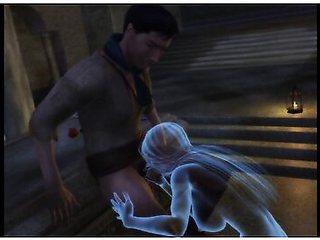 Sex With A Ghost Girl. Penis Funny Enters The Transparent Body Anime Porno