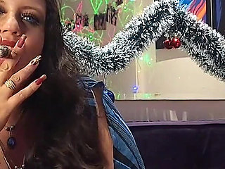 Lilli Smoking a Nicaraguan Cigar