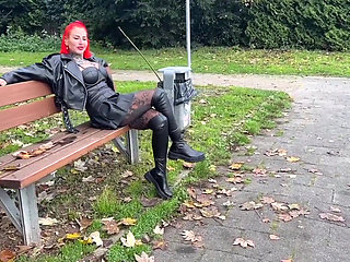 Perverted Leather-clad Slut for Rough Fucking! Triple-hole Ao