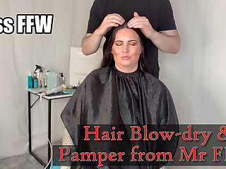 Lucky Miss Ffw - Full Hair Care & Shoulder Massage From Mr