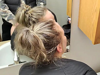 Sneaky Sex with Horny Wife in the Bathroom After Party