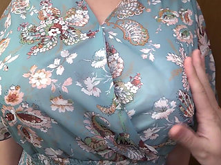 A Cute-faced, Chubby Wife with Sensitive Long Nipples