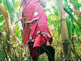 Sister-in-law sucked cock in the field and fucked hard