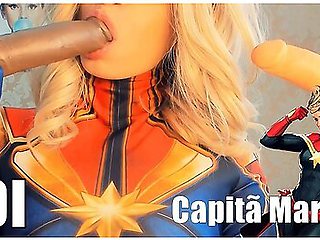 Joi Cosplay Captain Marvel Jerk Off Instruction Bbc Big Boobs Big Ass