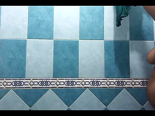 Karmica Chubby Mexican Pregnant in the Shower After Going to the Beach