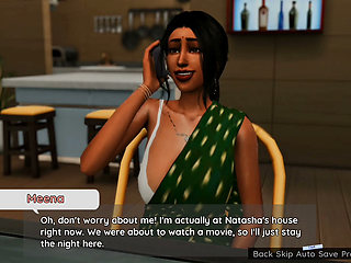 Step uncle and step aunty krish and rita having kitchen sex caught by Ronnie and leela