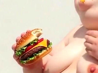 Intense Feeding Session - SSBBW Humiliates and Fattens Thin Girl
