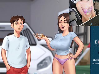 Streamer babe in lingerie gets playful in Summertime Saga episode two