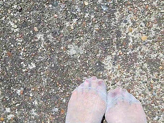Feet step softly