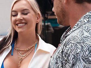 Cubbi Thompson and Kyle Mason Pound Bikini Babes at Backyard BBQ