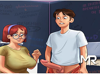SummertimeSaga - Jerking Off In College Toilet Stall With Girl