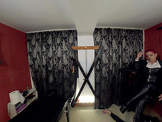 Goddess Andreea's Smoking Fetish: Human Ashtray Slave Submission