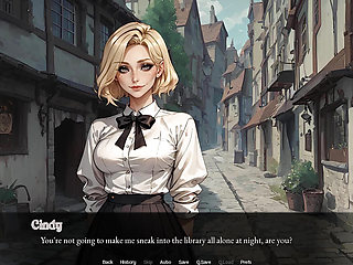 College of Mysteria: Boyfriend Jerking off and Watch His Girl Sucking of the Dorm Master They Made Her a Cum Slut - Episode 8