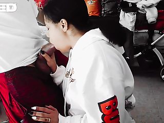 The Roughest Blowjob In Porn Big Dick Gagging It Minah Khali