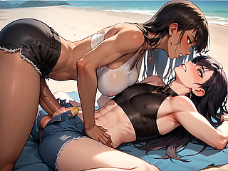 Enjoy Sloppy Femboy Transvestite Anal Bliss at the Beach During Golden Hour with Jizz Pumping Out and Molten XXX Porn!