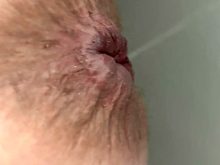 Peeing and Opening My Dirty Butthole for You! Shower Show off as Well!