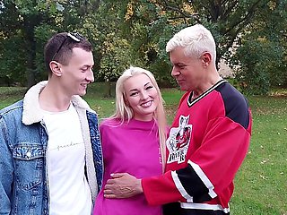 Charlie's big dick meets Porno Dan in a wild threesome with Lovita Fate