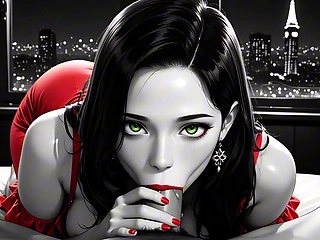 Busty hot babe enjoys wild erotic night in Sin City (AI Sex)