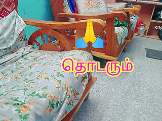 Tamil - Desi girl seducing her boyfriend and gave nice blow to take him on bed - erotic moaning with tamil audio