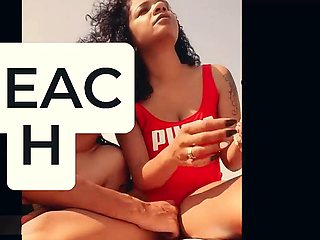 Dark-hued, lifeguard, swim suit