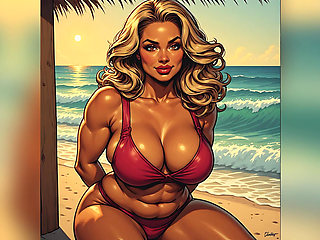 Stunning Beach Babes Ai Art