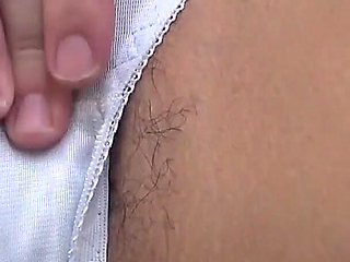 You Can See the Shape of Her Pussy Clearly! Slippery Pussy Juice See-through Masturbation Through Thin Panties 8